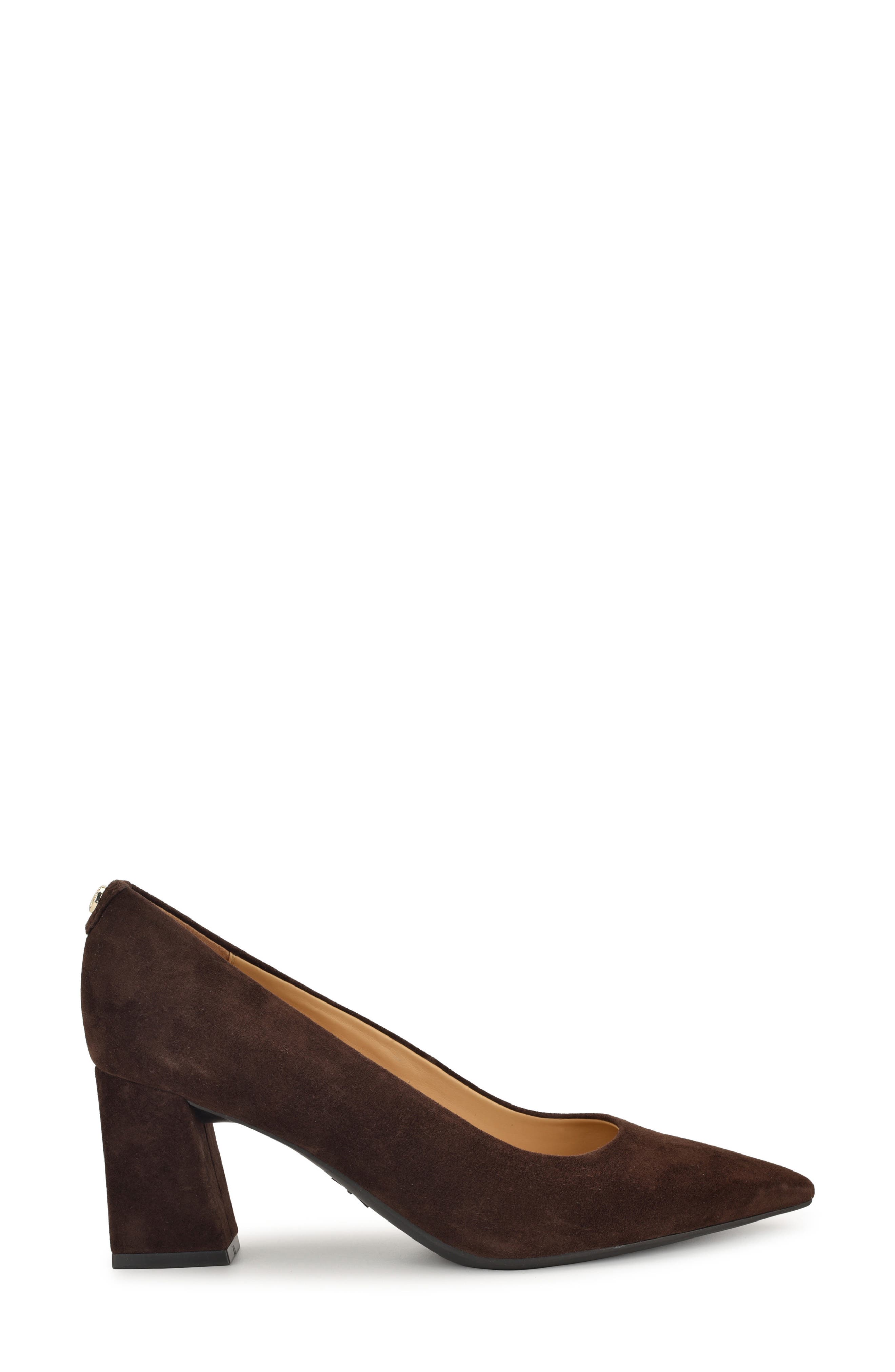 Kalore 9x9 Pointed Toe Pump, Alternate, color, DARK BROWN