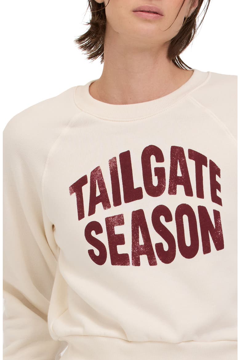 Tailgate Season Graphic Sweatshirt, Alternate, color, COZY CREAM