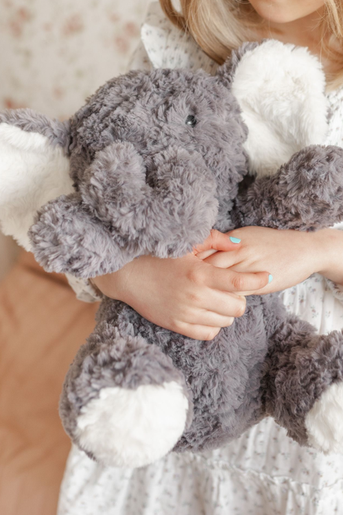 Mindful & Co Mindful And Co Kids Microwable And Weighted Plush Buddies In Gray