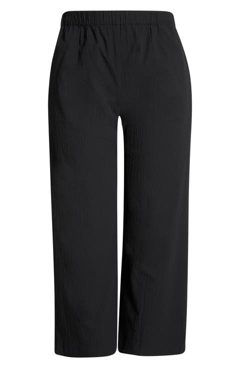Ankle Wide Leg Pants (Plus)