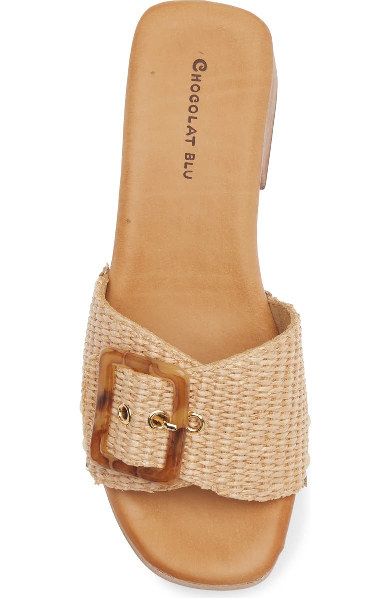 Chocolat Blu Lari Platform Sandal, Alternate, color, Natural Raffia