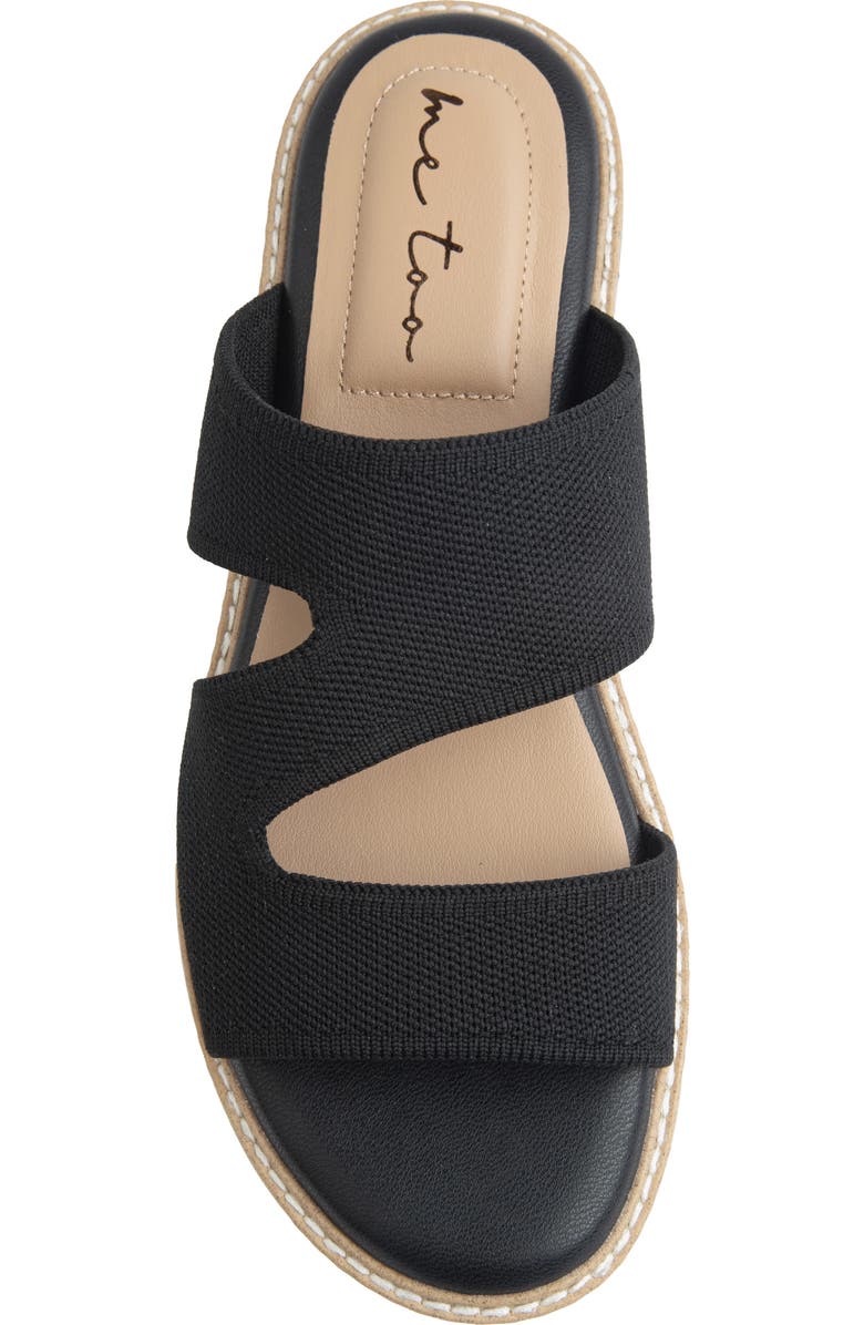 Me Too Ailee Wedge Slide Sandal, Alternate, color, Black