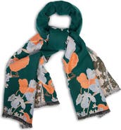 SAACHI Floral Reversible Scarf