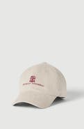 Brunello Cucinelli Comfort cotton and cashmere corduroy baseball cap with embroidered logo