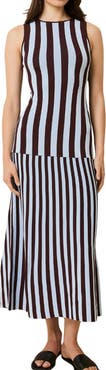 Solid & Striped The Lucerne Mixed Stripe Knit Dress