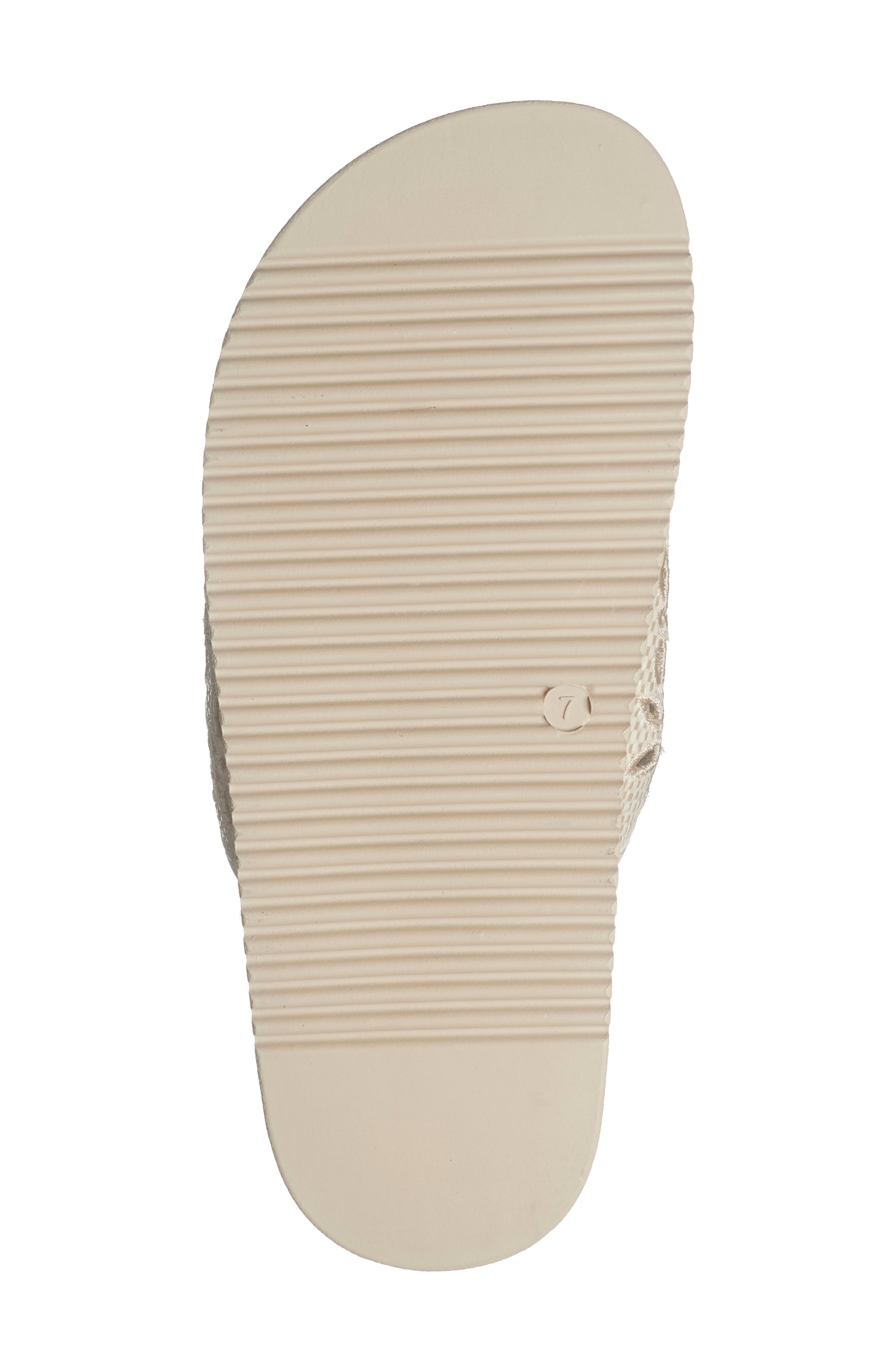TOP MODA Alaska Slide Sandal, Alternate, color, Ivory Raffia