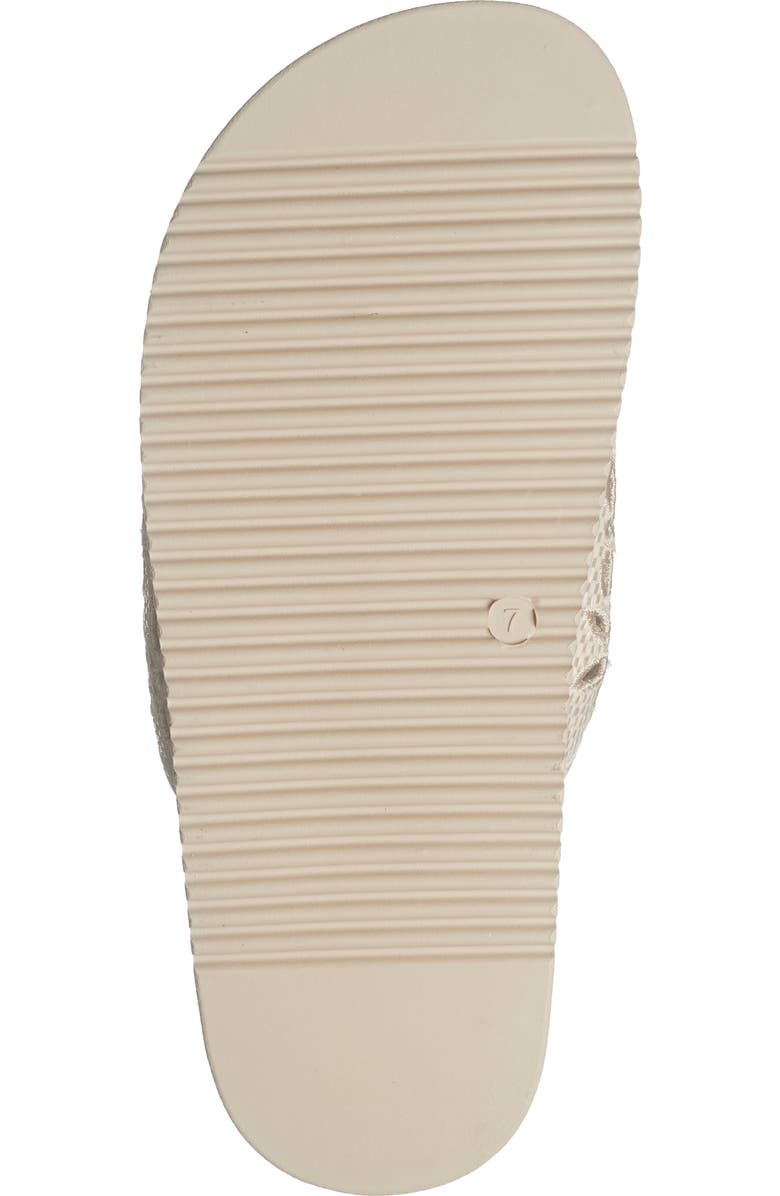 TOP MODA Alaska Slide Sandal, Alternate, color, Ivory Raffia