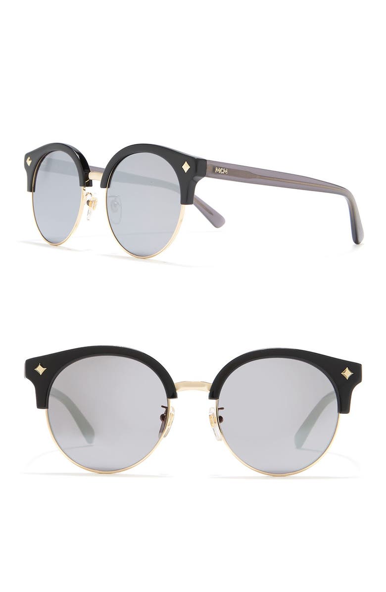 MCM 53mm Round Sunglasses, Main, color,
