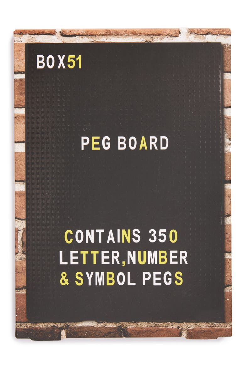 Box 51 Peg Board, Alternate, color, BLACK