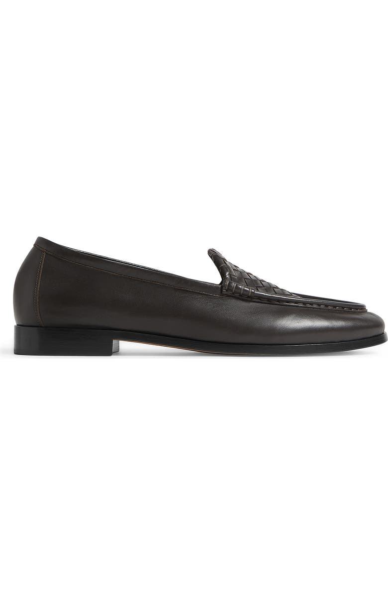 Bottega Veneta Silenzio Leather Loafer, Main, color, 2006 Espresso
