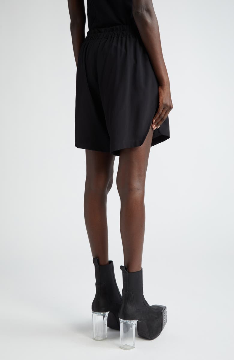 Rick Owens Drawstring Step Hem Boxer Shorts, Alternate, color, 