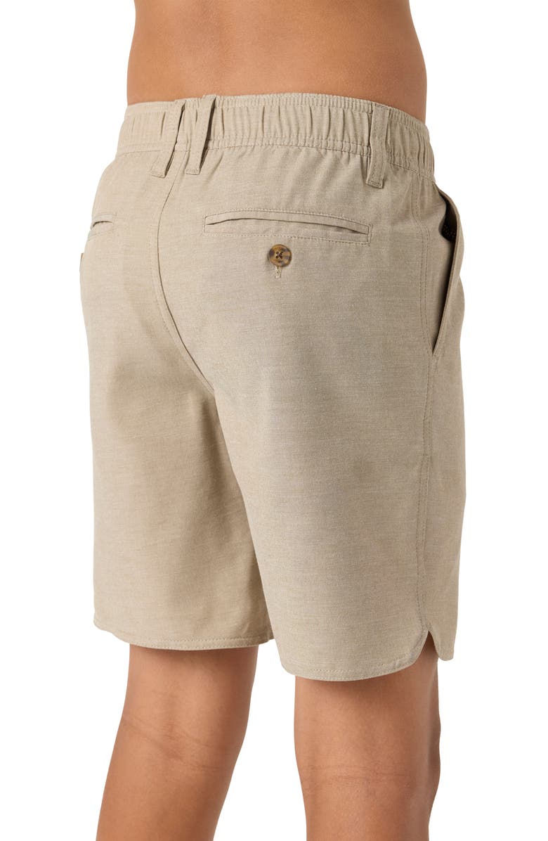 O'Neill Kids' Reserve Light Elastic Waist Chino Shorts, Alternate, color, Dark Khaki