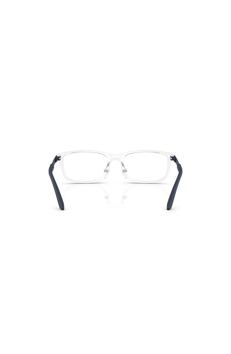 Emporio Armani 49mm Rectangle optical glasses, Alternate, color, Transparent