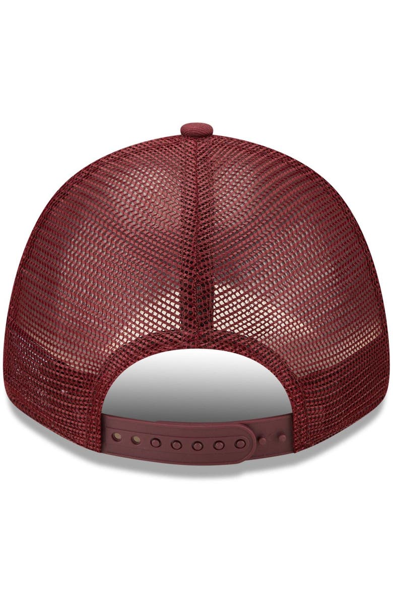 New Era Women's New Era Maroon Virginia Tech Hokies 9FORTY Logo Spark Trucker Snapback Hat, Alternate, color, 