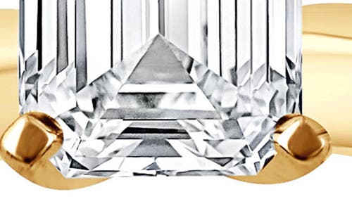 Badgley Mischka Collection Emerald Cut Lab Created Diamond Engagement Ring In Yellow