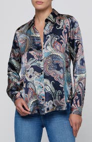 L'AGENCE Tyler Silk Shirt