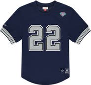 Mitchell & Ness Men's Mitchell & Ness Emmitt Smith Navy Dallas Cowboys Retired Player Name & Number Mesh T-Shirt