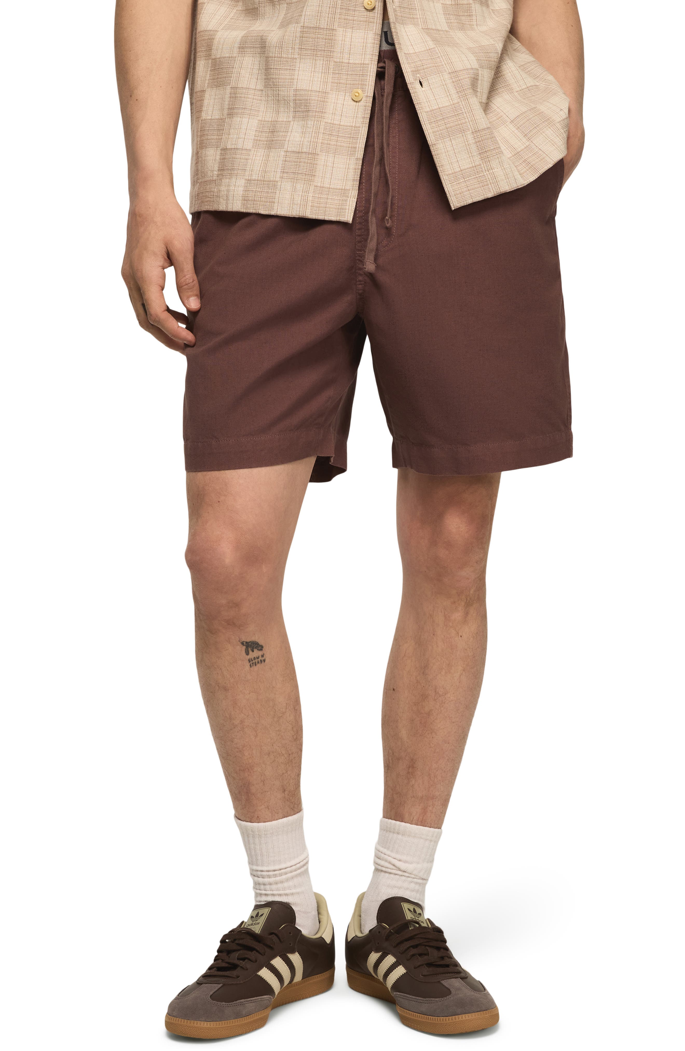 Linen & Cotton Pull-On Shorts - image 3
