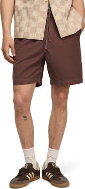 Lucky Brand Linen & Cotton Pull-On Shorts