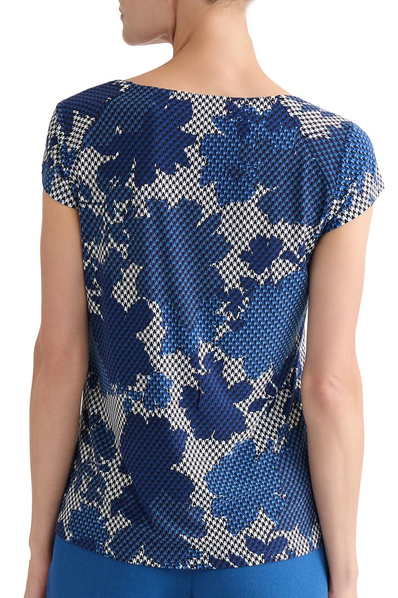 Floral Print Cowl Neck Top, Alternate, color, VANILLA ICE MULTI