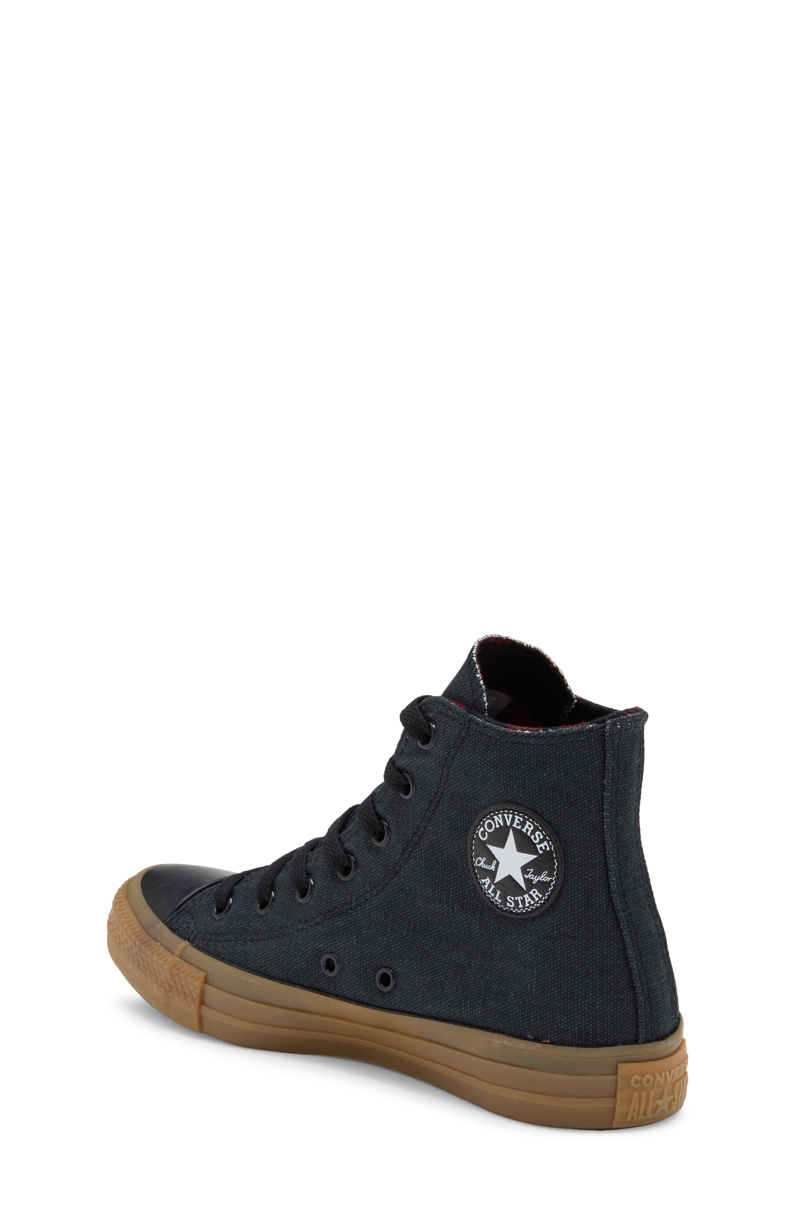 Kids' Chuck Taylor All Star High Top Sneaker, Alternate, color, BLACK/ DAYS AHEAD/ GUM