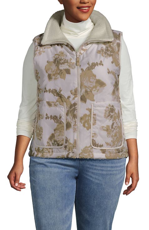 High Pile Fleece Reversible Mixed Media Vest