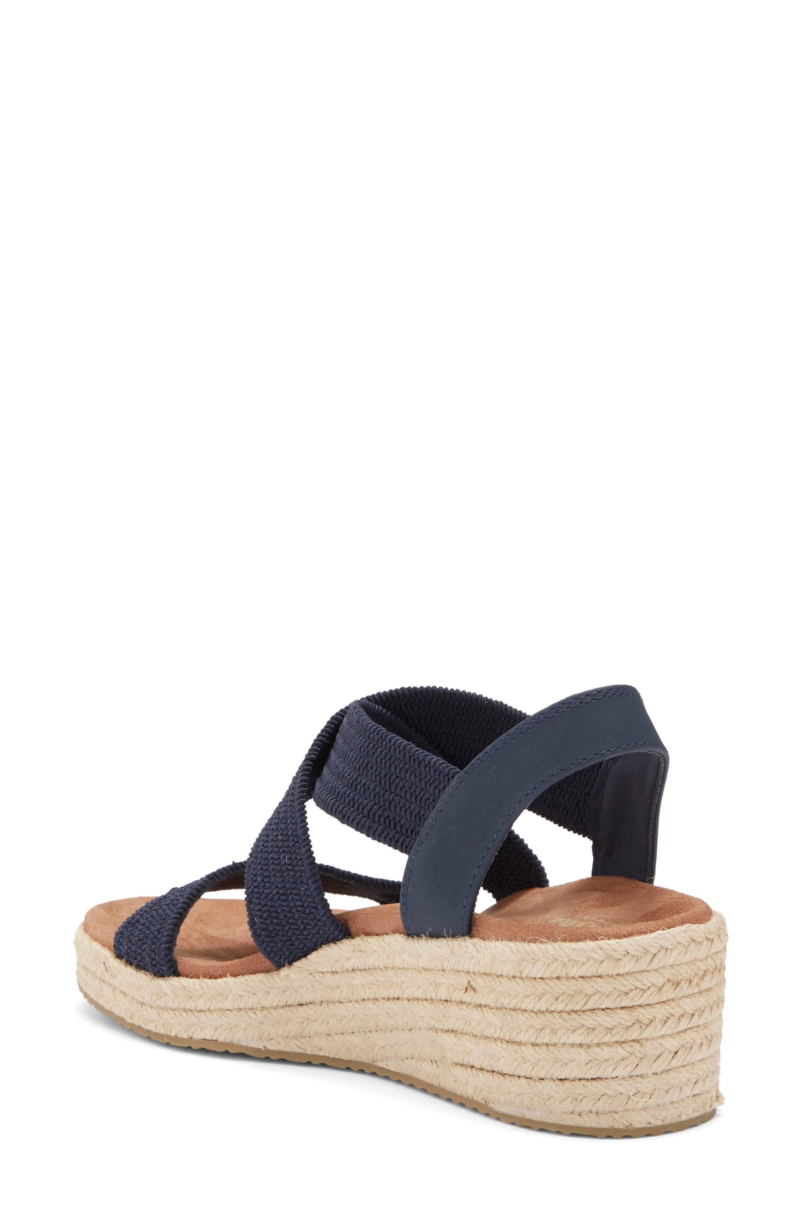 SKECHERS x Martha Stewart Arch Fit<sup>®</sup> Beverlee Espadrille Wedge Sandal, Alternate, color, 
