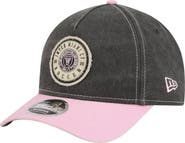 New Era Men's New Era Black Inter Miami CF Jersey Hook 9FORTY Adjustable Hat