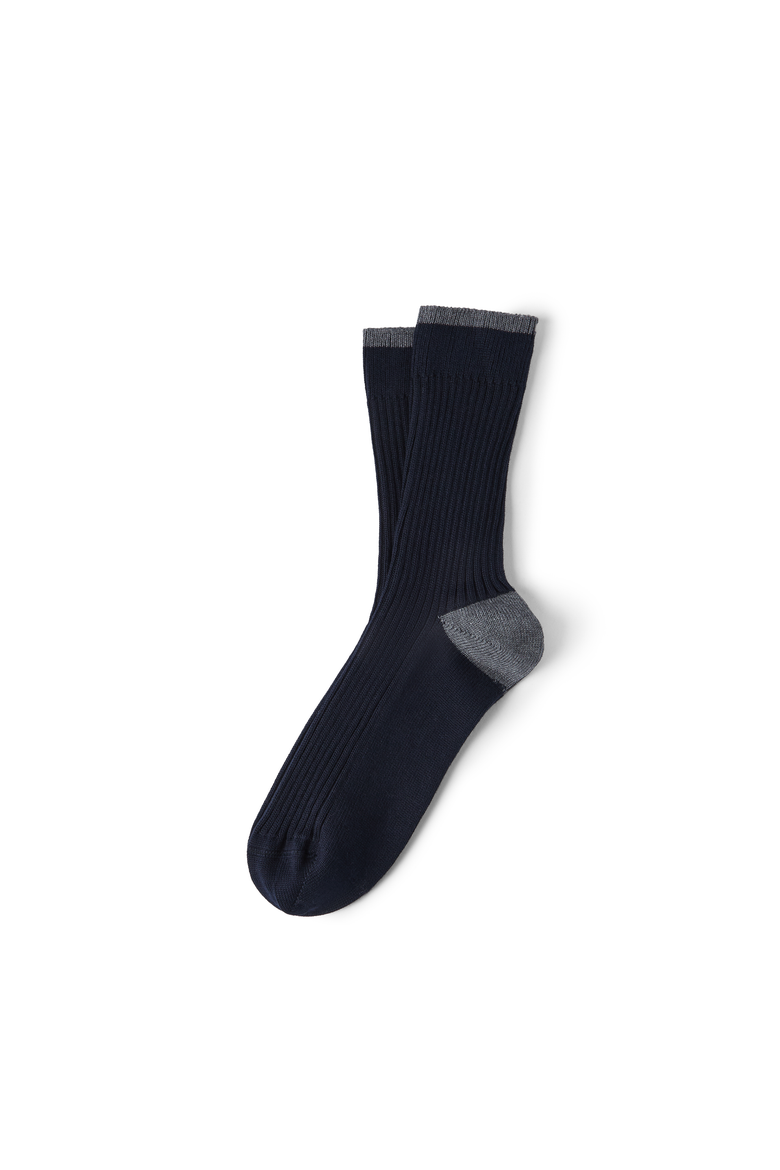 Cotton socks, Alternate, color, Navy Blue