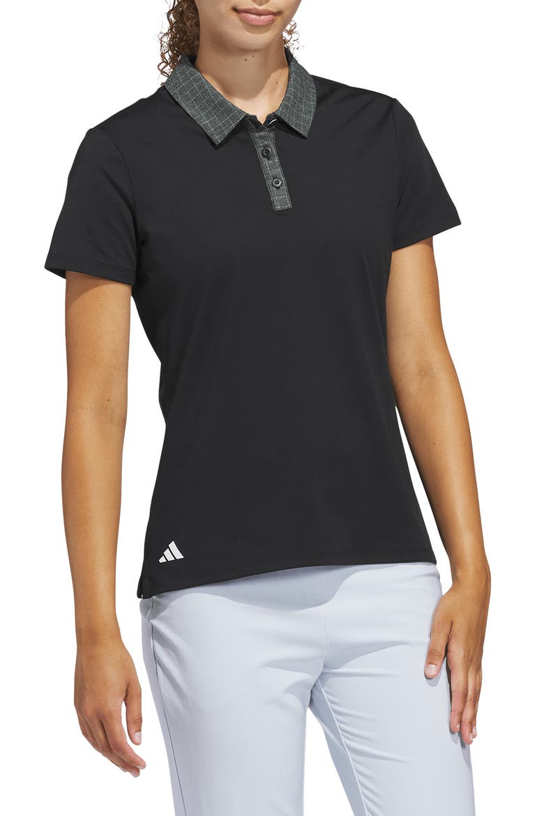 Grid Climacool Golf Polo, Main, color, BLACK