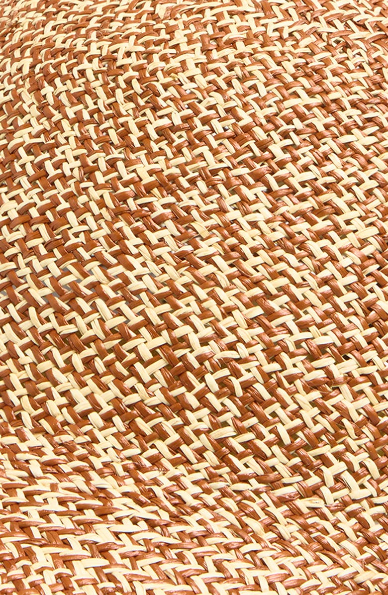 René Mantilla, New York Casquette Woven Straw Baseball Cap, Alternate, color, Multicolor