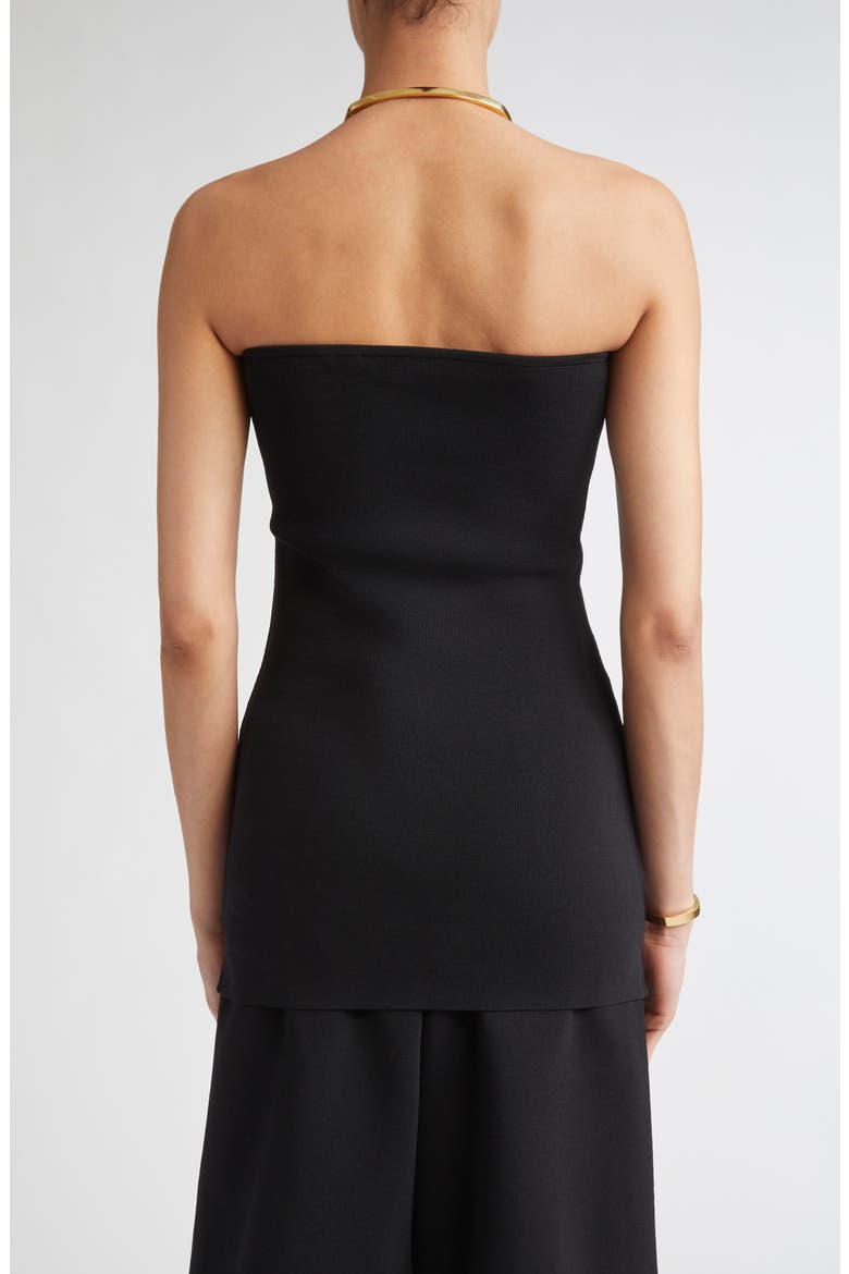 Compact Knit Tube Top, Alternate, color, BLACK
