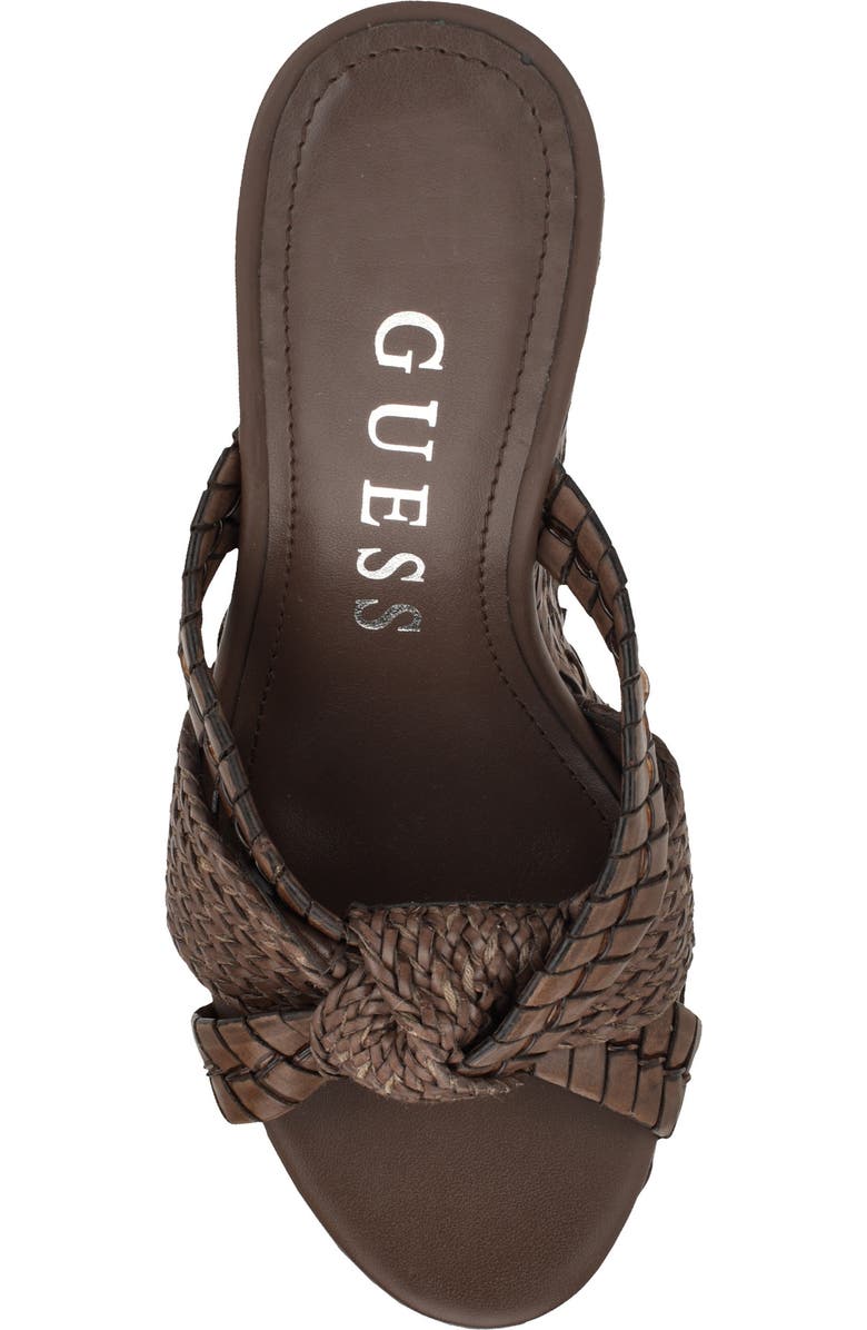 GUESS Eveh Platform Wedge Sandal, Alternate, color, Medium Brown
