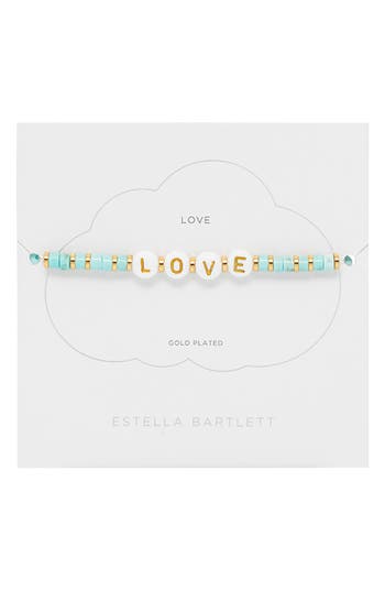 Estella Bartlett Amazonite Love Beaded Bracelet
