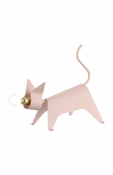 Penelope Modern Industrial Iron Feline LED Kids' Lamp