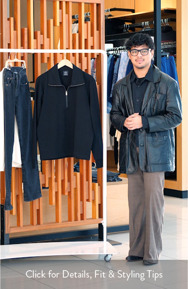 Quarter Zip Cotton Sweatshirt, sales video thumbnail