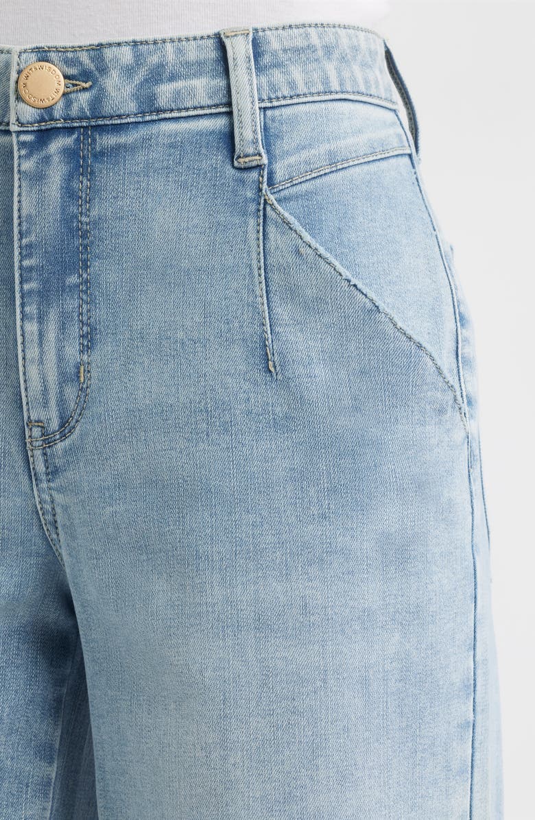 Wit & Wisdom Wyatt High Waist Ankle Wide Leg Jeans, Alternate, color, Light Blue Artisanal