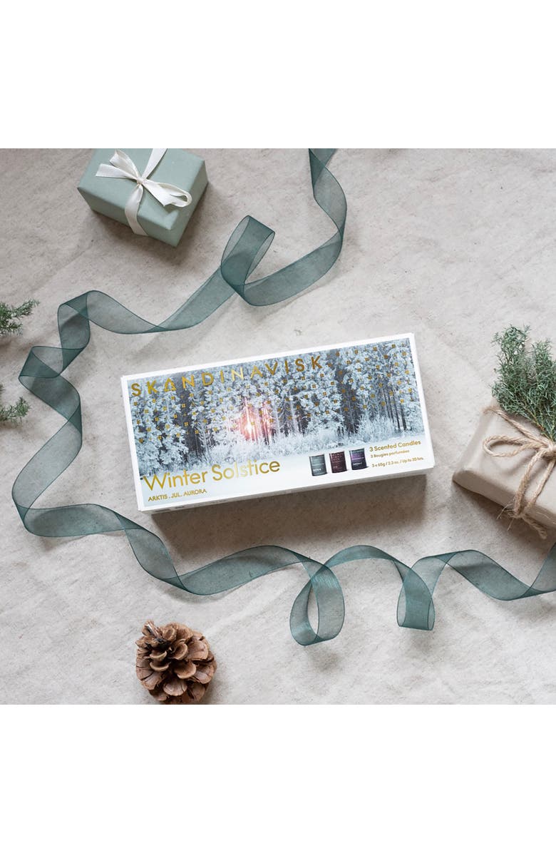 SKANDINAVISK GIFTSET - Winter Solstice Candle 65g x 3, Alternate, color, Multi Color