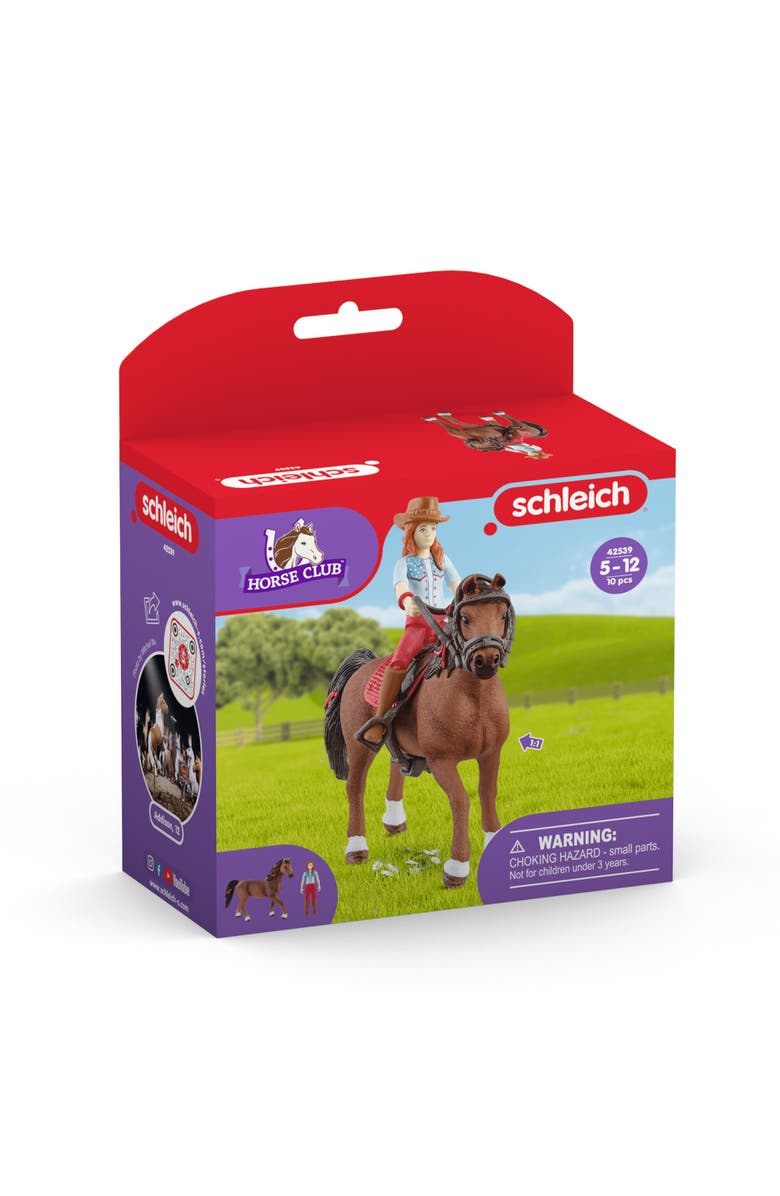 Schleich Horse Club Hannah & Cayenne Figurine Playset, Alternate, color, Multicolored