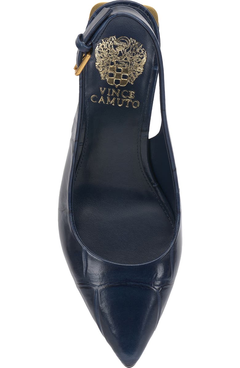 Vince Camuto Hamden Pointed Toe Slingback Pump, Alternate, color, Deep Navy