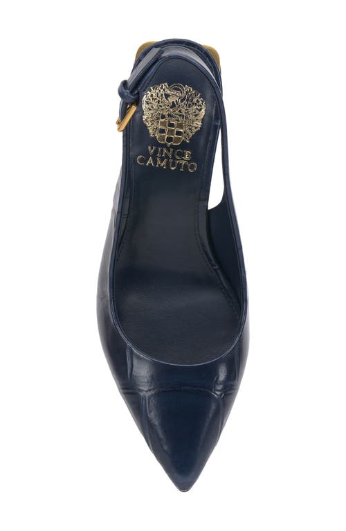 Vince Camuto Hamden Pointed Toe Slingback Pump In Blue