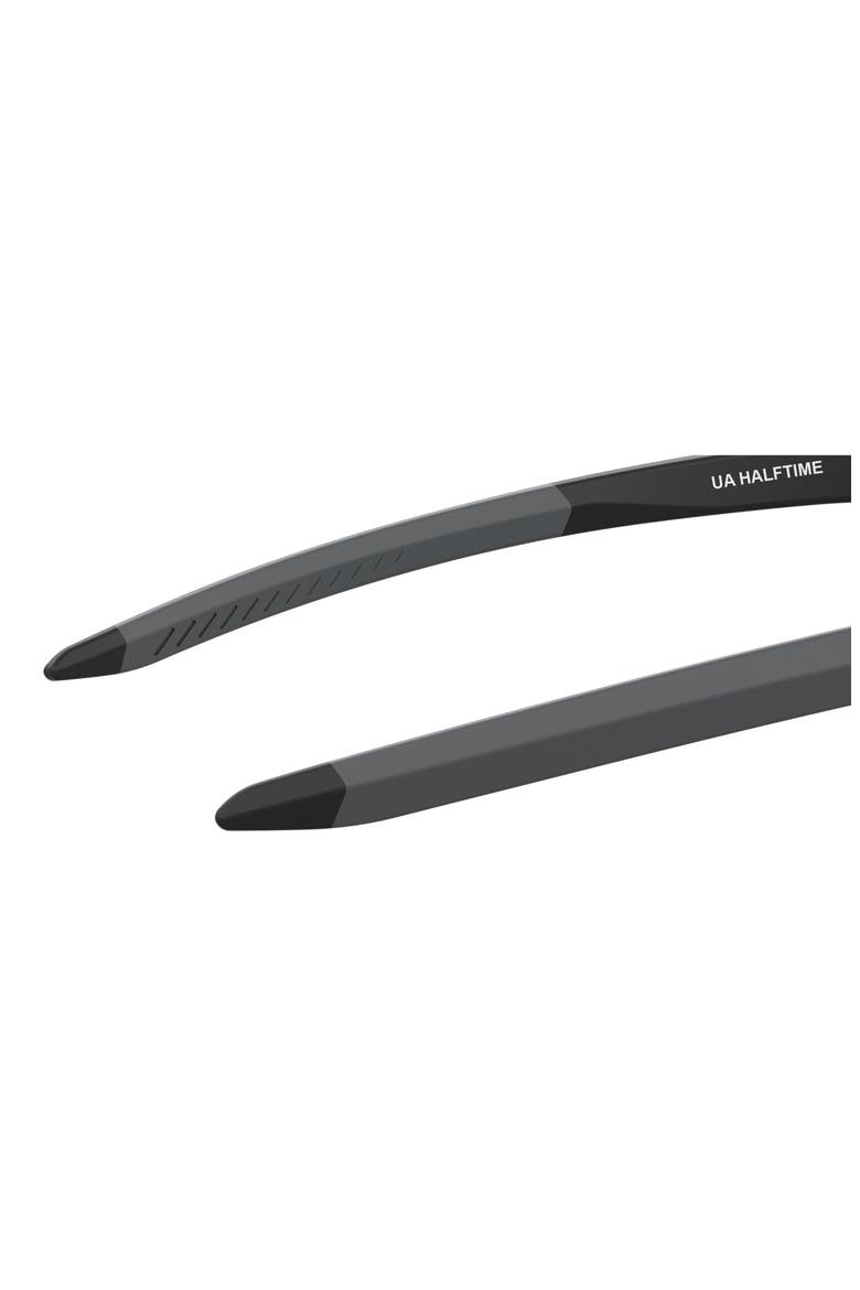Halftime 99mm Graident Mask Sunglasses, Alternate, color, MATTE BLACK GREY