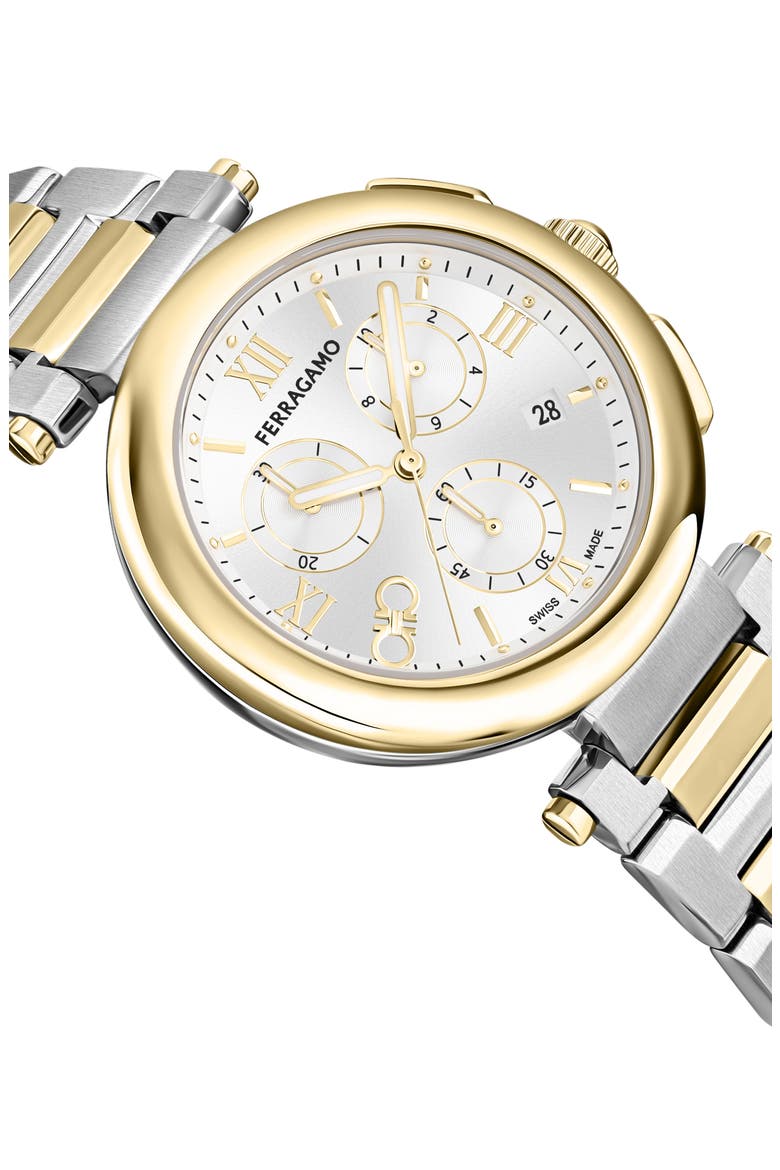 Legacy Chronograph Bracelet Watch, 40mm, Alternate, color, TWO TONE