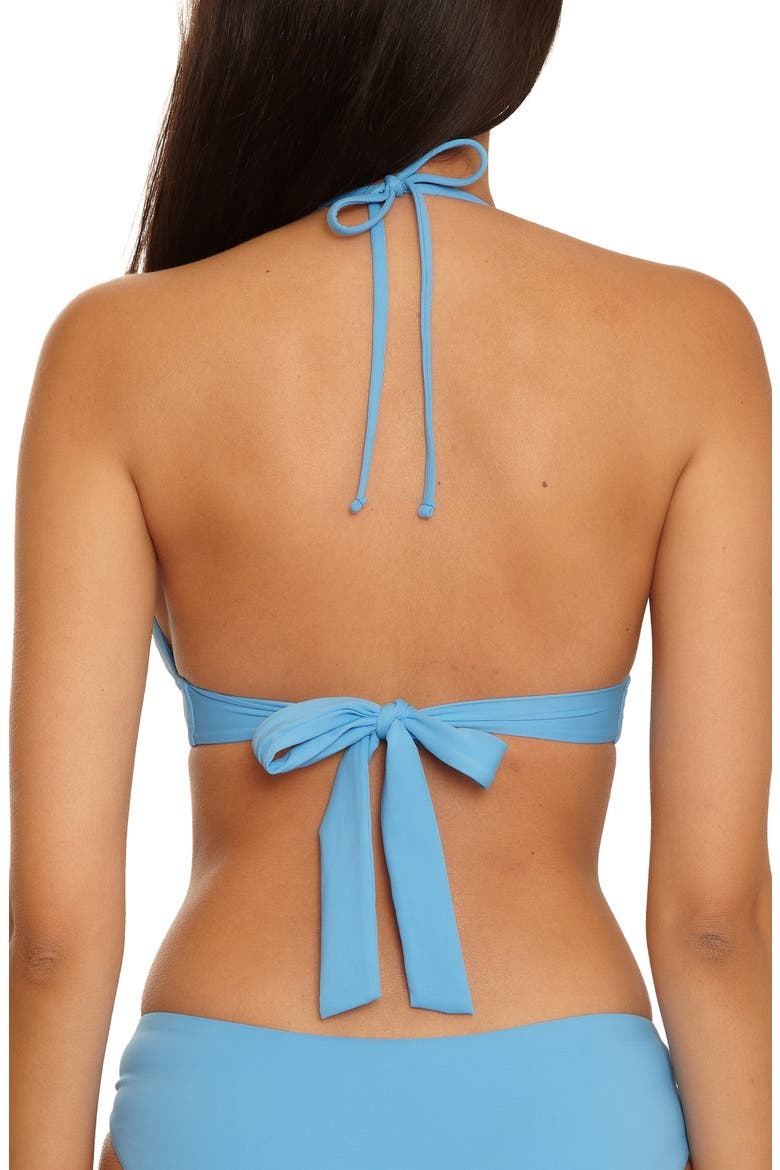 Marble Canyon Halter Bikini Top, Alternate, color, SKY BLUE
