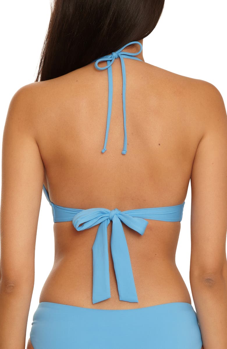 Becca Marble Canyon Halter Bikini Top, Alternate, color, 