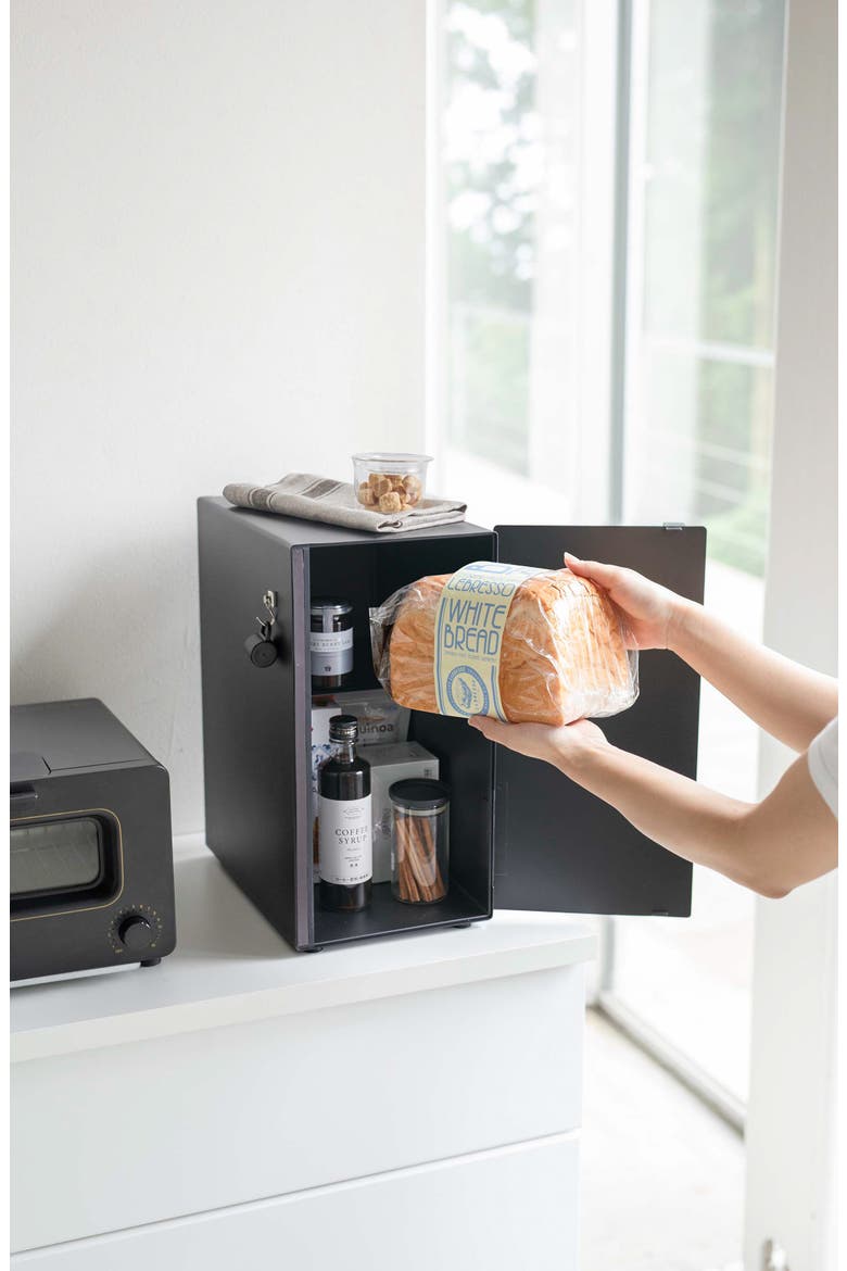 Vertical Bread Box, Alternate, color, BLACK