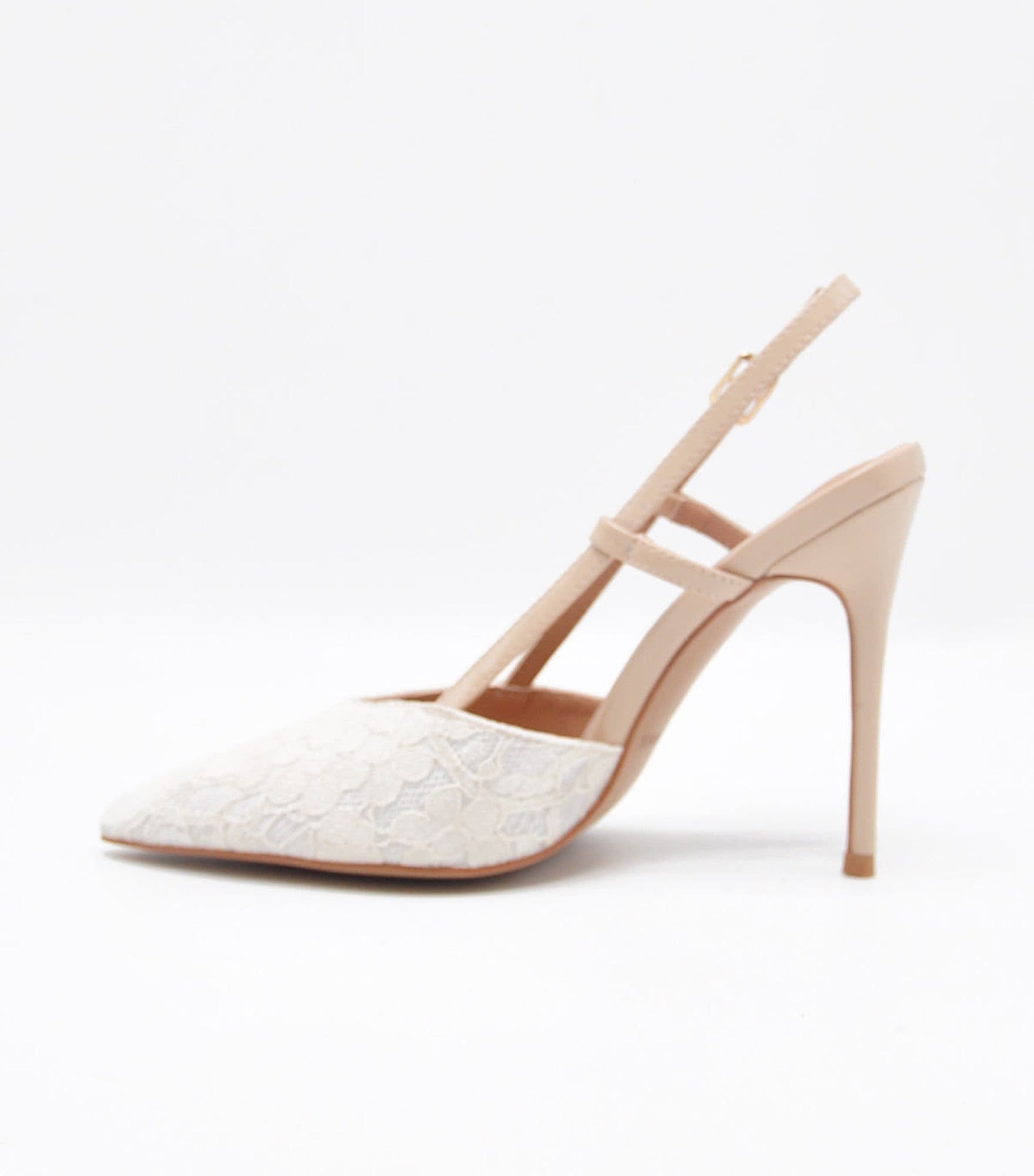 Violetta Stilettos, Alternate, color, White