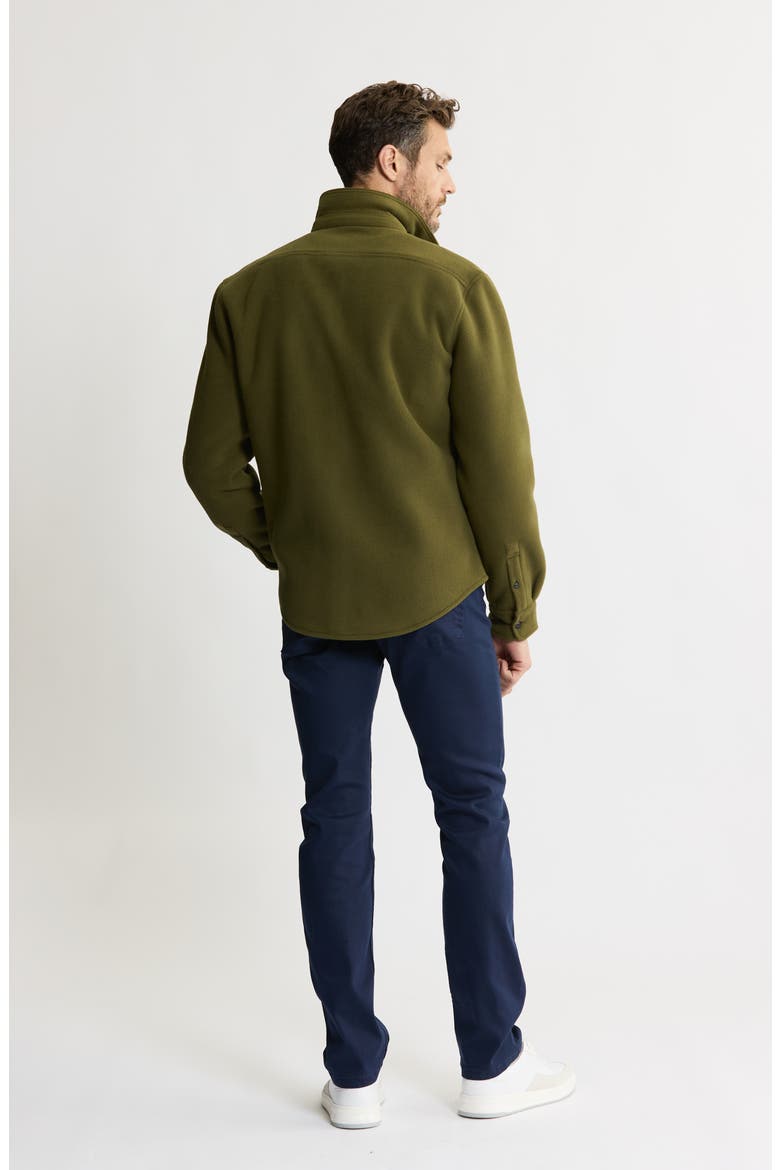 Shirt Jacket with Faux Fur Lining, Alternate, color, OLIVE