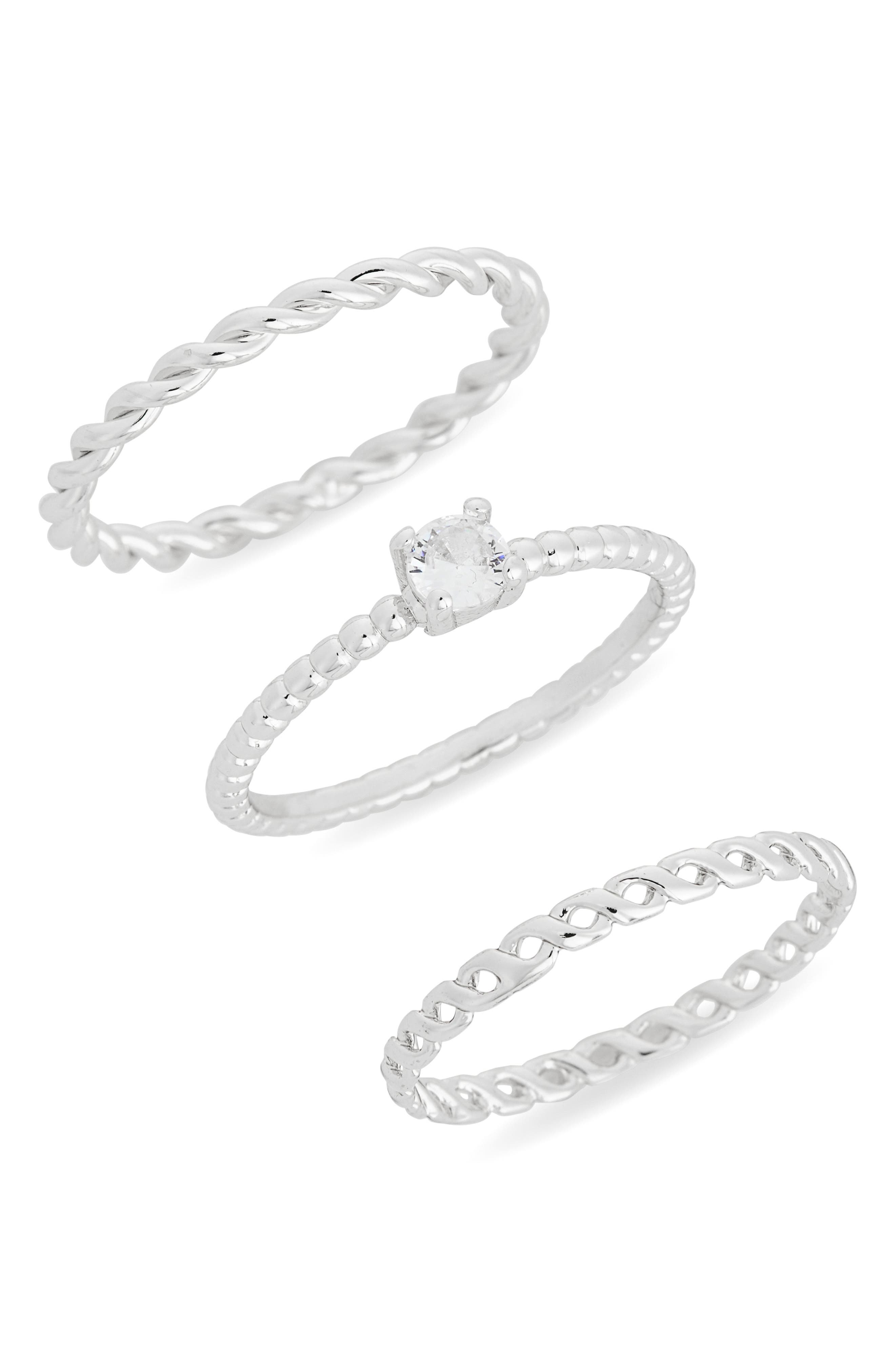 NORDSTROM RACK 3-Pack Assorted Rings