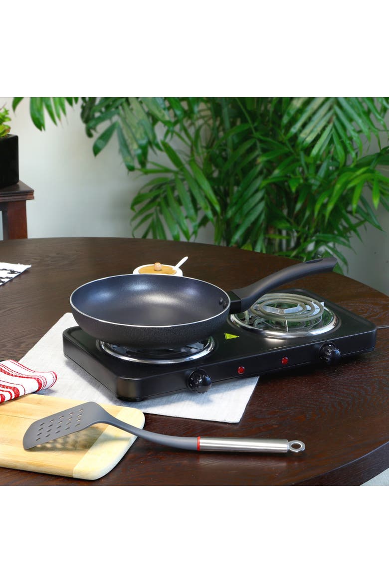 Ashford 9.5 inch Aluminum Frying Pan, Alternate, color, Black